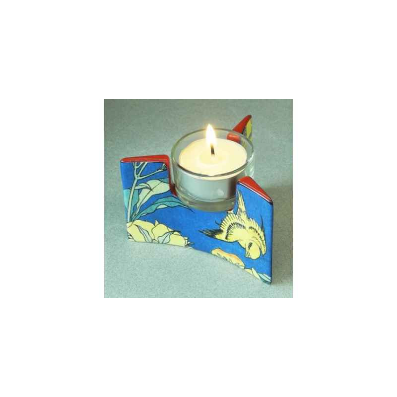 Photophore art canary & peony de hokusai 3dMouseion -TT05HOK