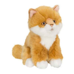 Peluche anna club plush chat roux à longs poils assis - 15 cm ACP -28179018