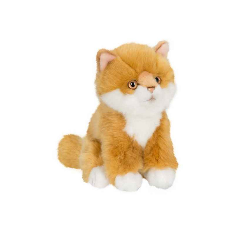 Peluche anna club plush chat roux à longs poils assis - 15 cm ACP -28179018