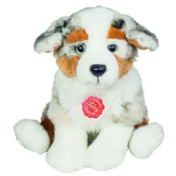 Peluche chiot de berger australien assis 22 cm Hermann  sur Ambiance Plaisir
