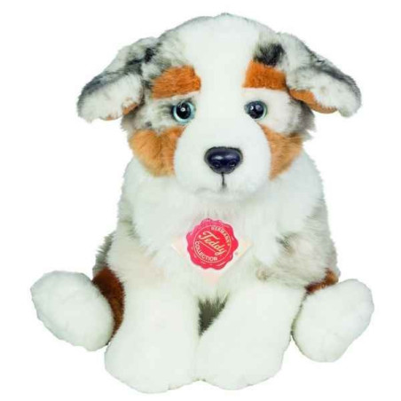 Peluche chiot de berger australien assis 22 cm Hermann  sur Ambiance Plaisir