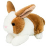 Peluche lapin brun -blanc 18 cm Hermann  -93787 6