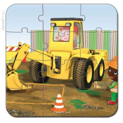 Puzzle le tracopelle d'axel (valisette fleurus) Janod -J02885 sur Ambiance Plaisir
