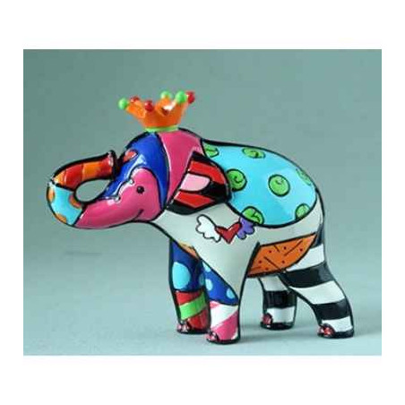 Mini figurine éléphant orange king britto romero -b334447 sur Ambiance Plaisir