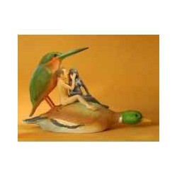 Jardin des délices par j. bosch - amoureux sur un canard jb26 3dMouseion