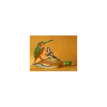 Jardin des délices par j. bosch - amoureux sur un canard jb26 3dMouseion