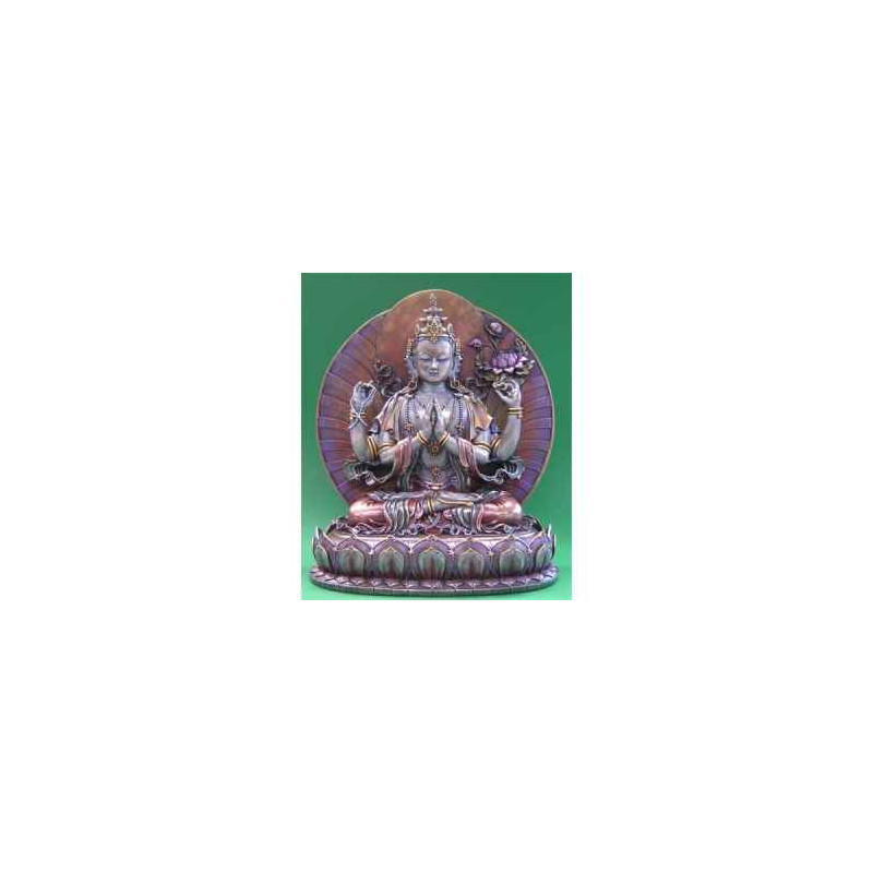 Figurine buddha - avolokiteshvara mbz col  - wu71324 sur Ambiance Plaisir