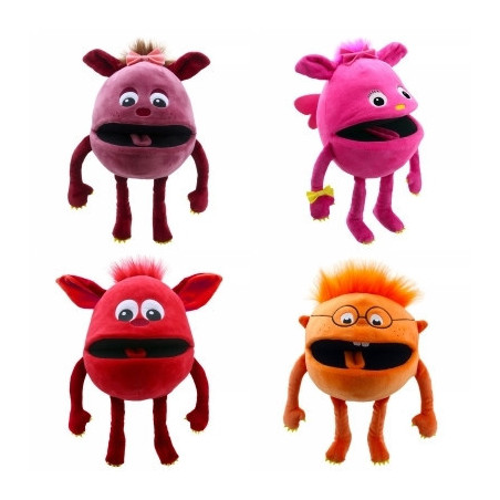 Lot 4 marionnettes ventriloques drôles -LWS-426Lot 4 marionnettes ventriloques drôles -LWS-426