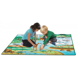Tapis de jeu Jumbo habitat des animaux MetD -15192Tapis de jeu Jumbo habitat des animaux MetD -15192