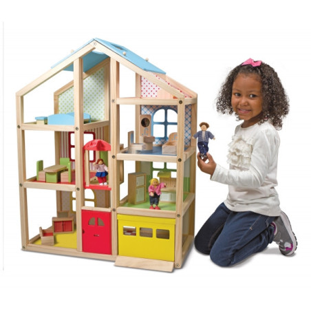 Maison de poupee en bois MetD -12462