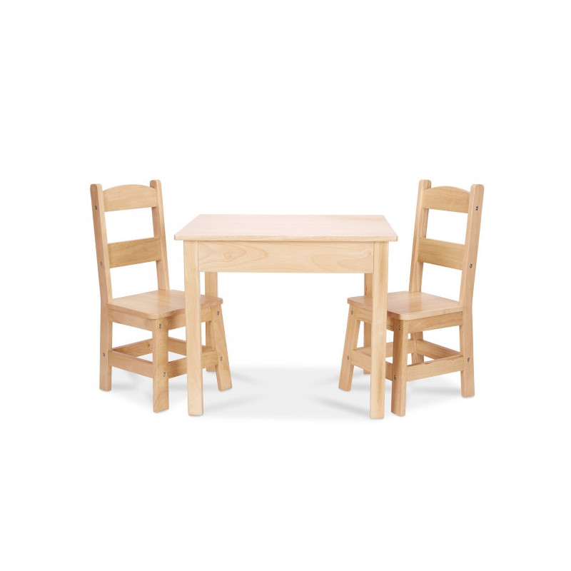 Table et chaises en bois MetD -12427