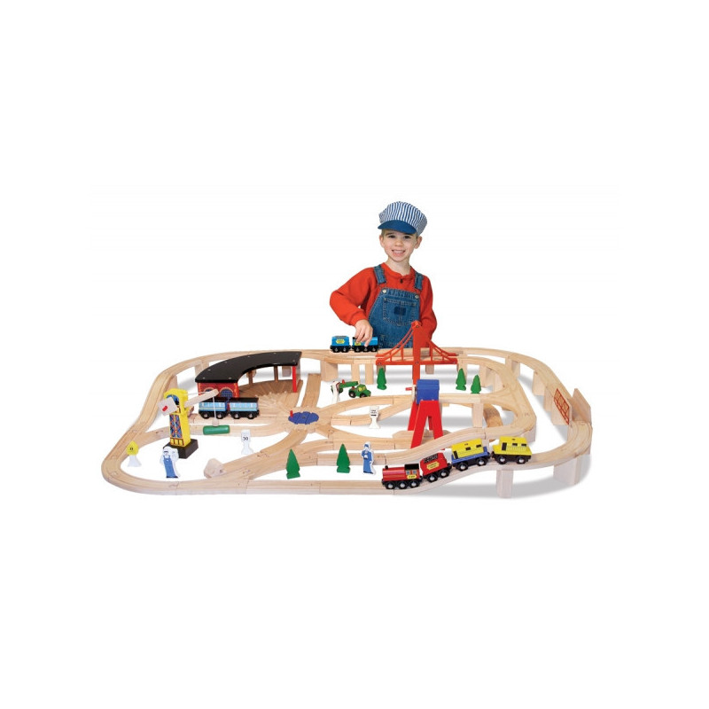 Circuit de train en bois MetD -10701