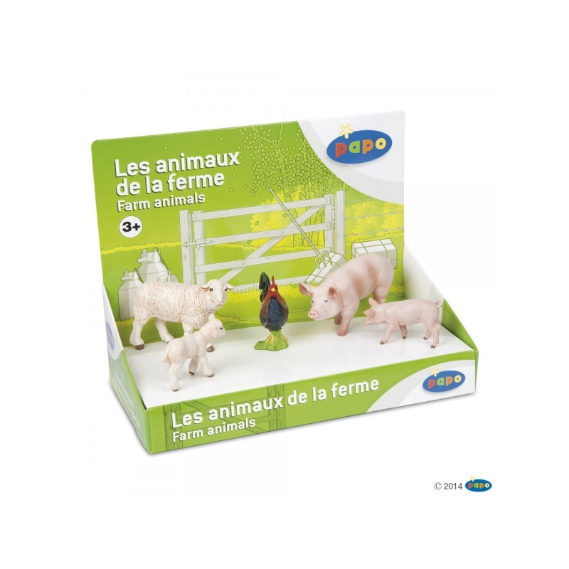 Remise immédiate sur Figurine Boîte présentoir animaux de la ferme 1 (5 fig.) Papo -80300 dans Jouets