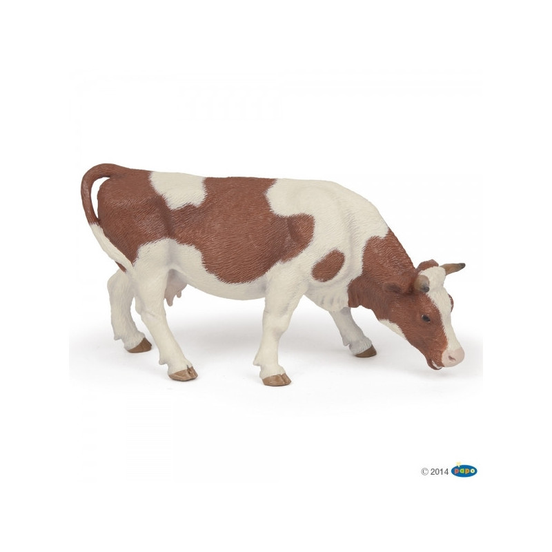 Remise immédiate sur Figurine Vache simmental broutant Papo -51147 dans Jouets