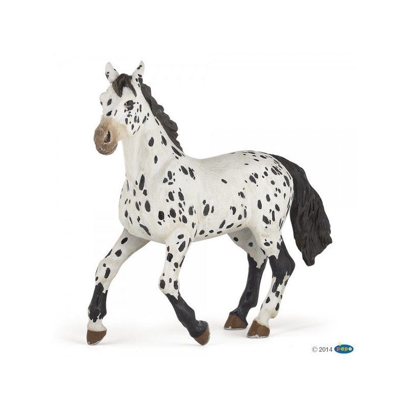 Remise immédiate sur Figurine Cheval appaloosa noir Papo -51539 dans Jouets