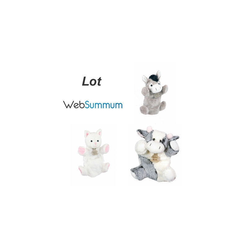 Promotion marionnette ane chat vache Histoire d'ours -LWS-222Promotion marionnette ane chat vache Histoire d'ours -LWS-222