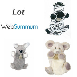 Promotion marionnette zèbre koala souris Histoire d'ours -LWS-221Promotion marionnette zèbre koala souris Histoire d'ours -LWS-2