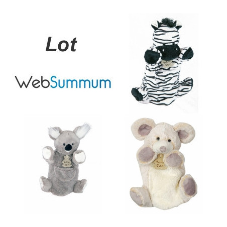Promotion marionnette zèbre koala souris Histoire d'ours -LWS-221