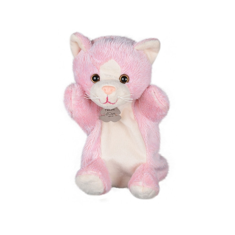 Marionnette - chat rose histoire d'ours -2525