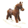 Peluche Cheval a bascule luxe 50 cm avec sons Histoire d'Ours 1926