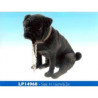 Chien Carlin noir assis moyen modèle LP14968 sur Ambiance Plaisir