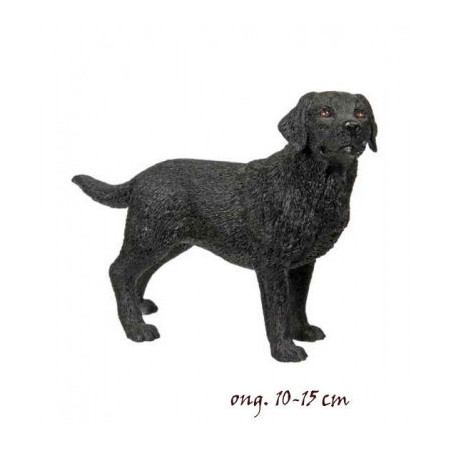 Chien Labrador noir en résine LP4152