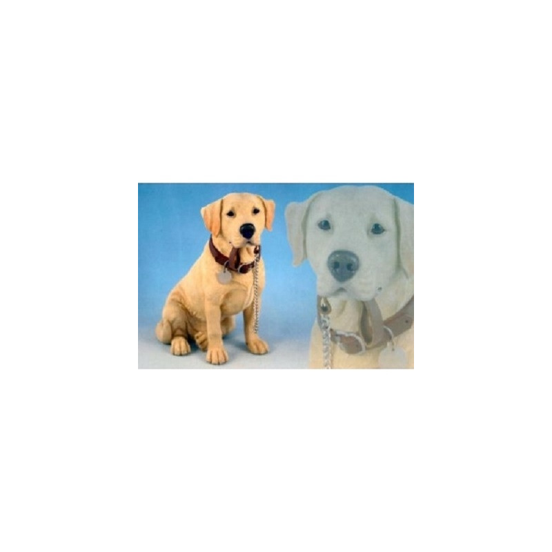 Chien Labrador sable assis moyen modèle LP13135 sur Ambiance Plaisir