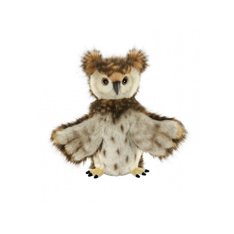 Peluche hibou marionnette à main Anima -7159