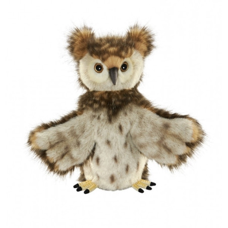 Peluche hibou marionnette à main Anima -7159