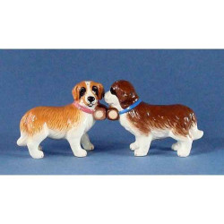 Figurine Saint-Bernard Poivre et Sel MW93925 sur Ambiance Plaisir