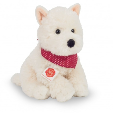 Une idée cadeau originale : Peluche chien westhighland-terrier assis 30 cm Hermann dans la catégorie JouetsPeluche chien westhig