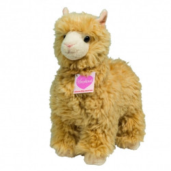 Peluche lama goldi (beige) 24 cm Hermann  sur Ambiance Plaisir