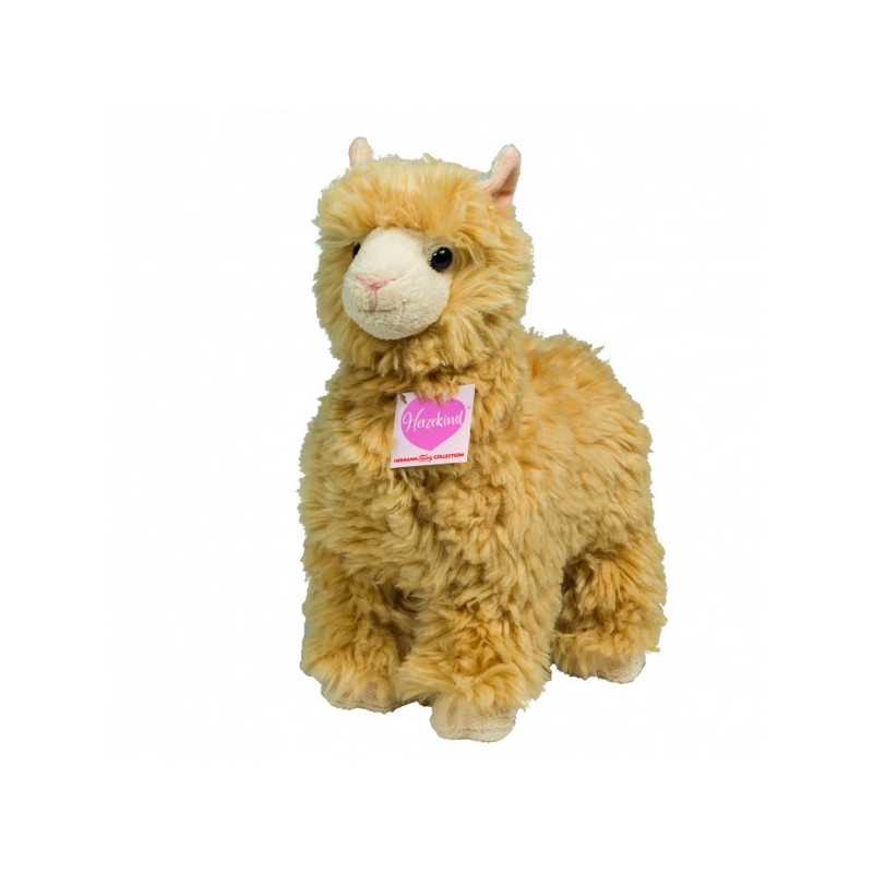 Peluche lama goldi (beige) 24 cm Hermann  sur Ambiance Plaisir