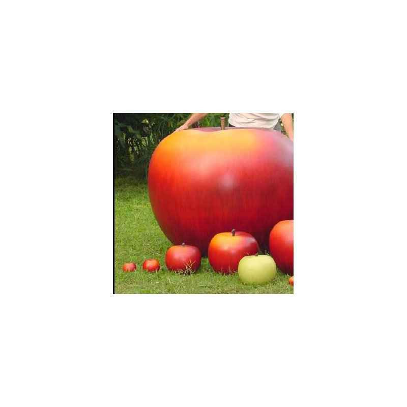 Sur Ambiance-Plaisir.com, achetez  Mini pomme rouge classique diam 5cm Cores Da Terra dans Décoration