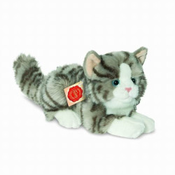 Une idée cadeau originale : Peluche Chat gris 20 cm hermann dans la catégorie JouetsPeluche Chat gris 20 cm hermann 
