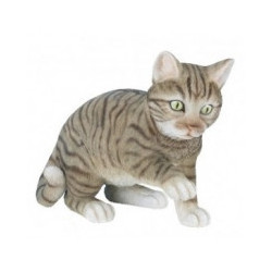 Chat jouant gris 35 cm Riviera system -200296 sur Ambiance Plaisir