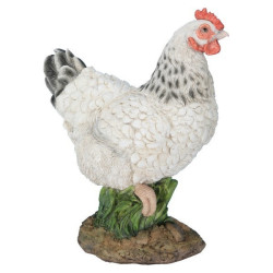 Poule naine blanche 27 cm Riviera system -200350 sur Ambiance Plaisir