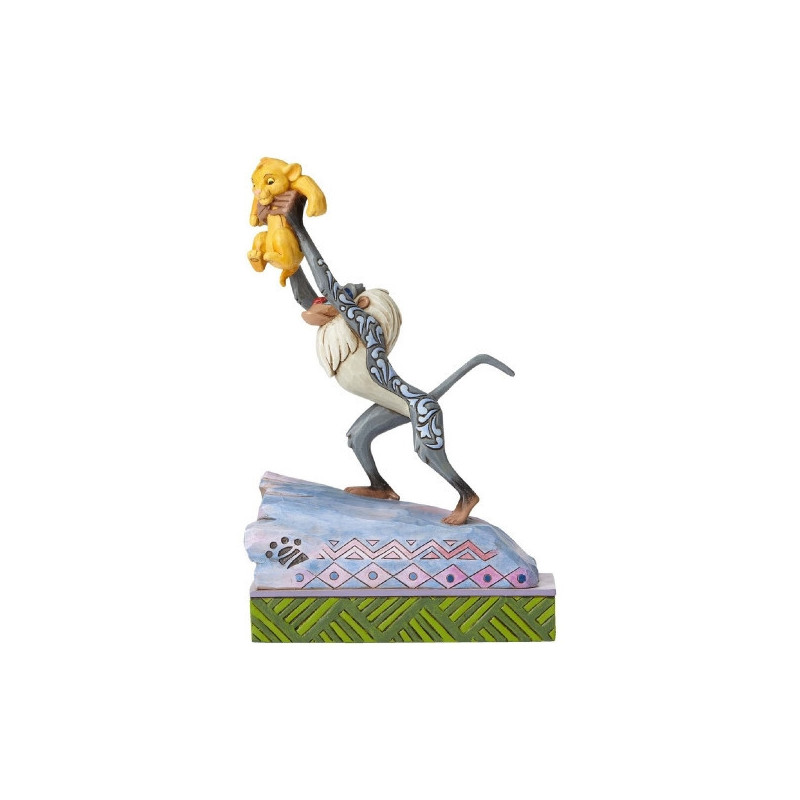 Figurine rafiki and baby simba f collection disney tradition -4055415