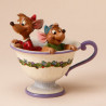 Figurine jaq and gus in tea cup f collection disney trad -4016557