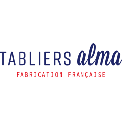 Tablier AlmaMater prudent poule au pot -1745écru lin sur Ambiance Plaisir