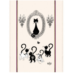 Tablier dubout portrait de chat Torchons et Bouchons -9019015000 sur Ambiance Plaisir