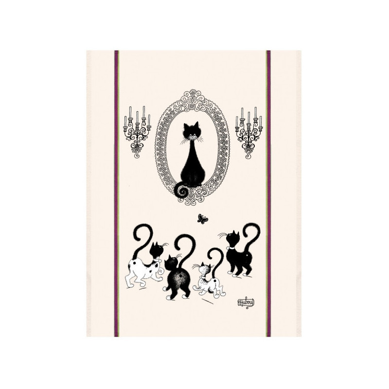 Tablier dubout portrait de chat Torchons et Bouchons -9019015000 sur Ambiance Plaisir