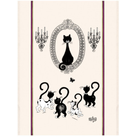 Tablier dubout portrait de chat Torchons et Bouchons -9019015000 sur Ambiance Plaisir