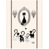 Tablier dubout portrait de chat Torchons et Bouchons -9019015000 sur Ambiance Plaisir