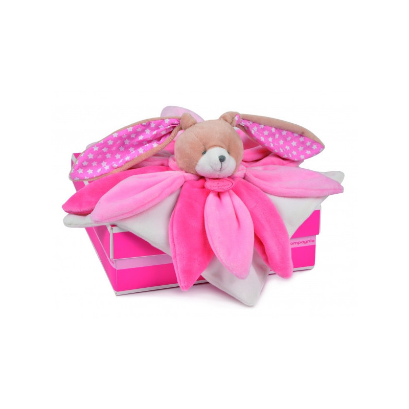 Une idée cadeau originale : Peluche Doudou collector - lapin rose Doudou et Compagnie -DC2791 dans la catégorie JouetsPeluche Do