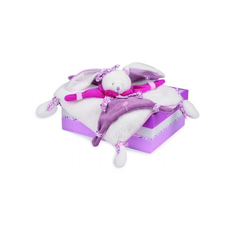 Peluche Lapin cerise - doudou Doudou et Compagnie -DC2703 sur Ambiance Plaisir