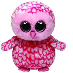 Une idée cadeau originale : Peluche Beanie boo's medium - pinky la chouette Ty -TY36994 dans la catégorie JouetsPeluche Beanie b