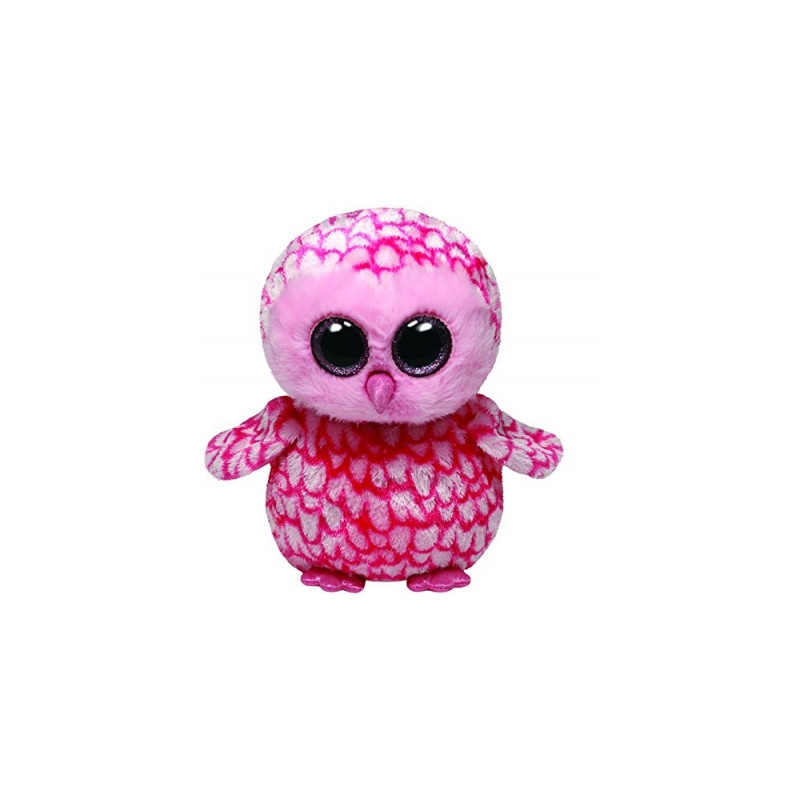 Peluche Beanie boo's medium - pinky la chouette Ty -TY36994 sur Ambiance Plaisir