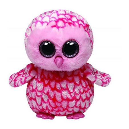 Peluche Beanie boo's medium - pinky la chouette Ty -TY36994 sur Ambiance Plaisir