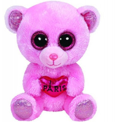 Une idée cadeau originale : Peluche Beanie boo's small - city bear "paris" -TY36142 dans la catégorie JouetsPeluche Beanie boo's